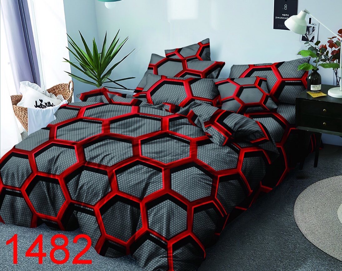 Komplet pościel 3 części 3034 1 kolor  200x220 1