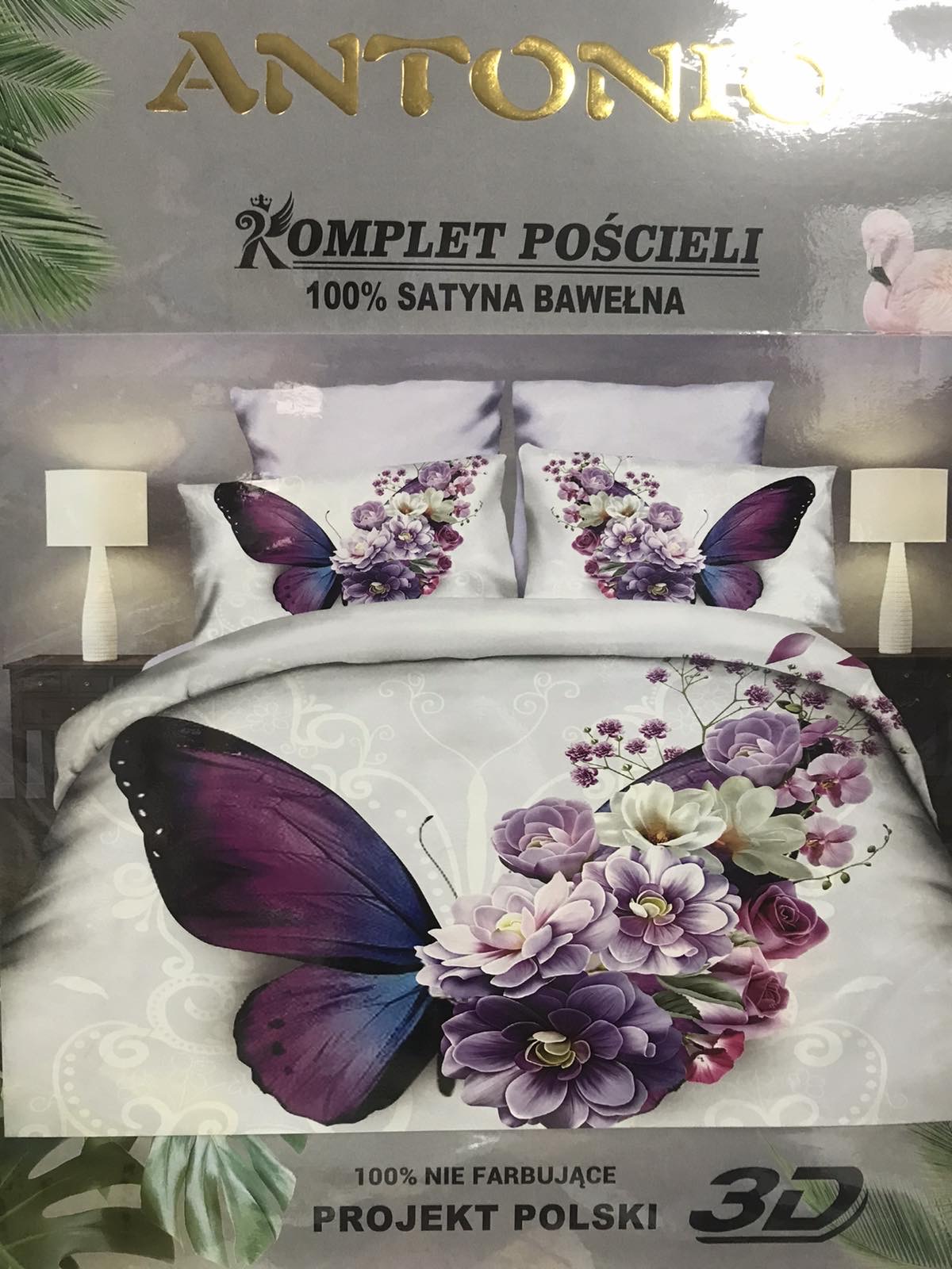 Komplet pościel 3 części 3035 1 kolor  200x220 1