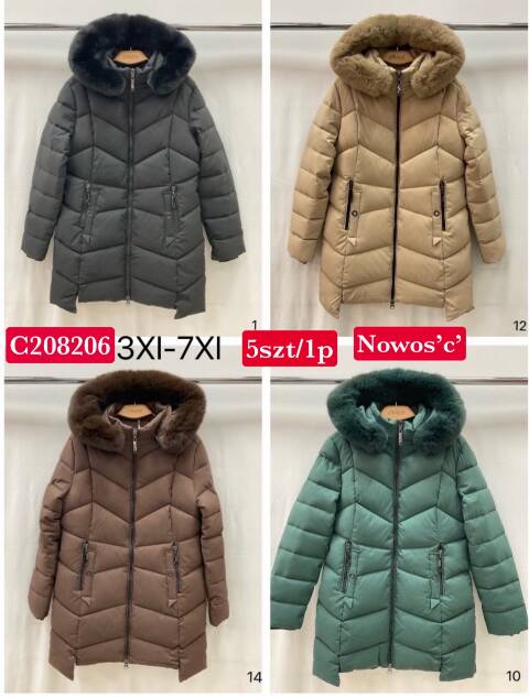 Kurtka zimowa damskie 8206 1 kolor 3XL-7XL 1