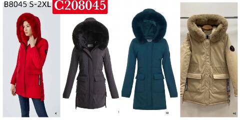 Kurtka zimowa damskie 8045 1 kolor S-2XL