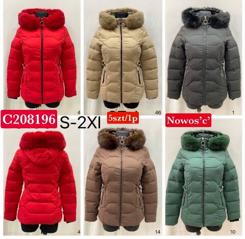 Kurtka zimowa damskie 8196 1 kolor S-2XL 1