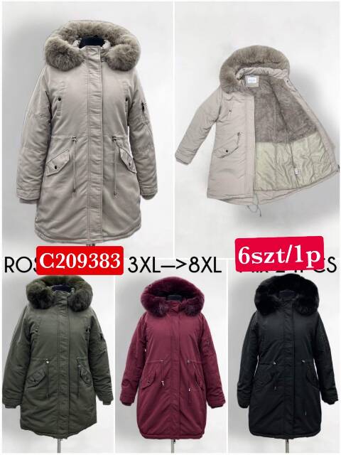 Kurtka zimowa damskie 9383 1 kolor 3XL-8XL 1