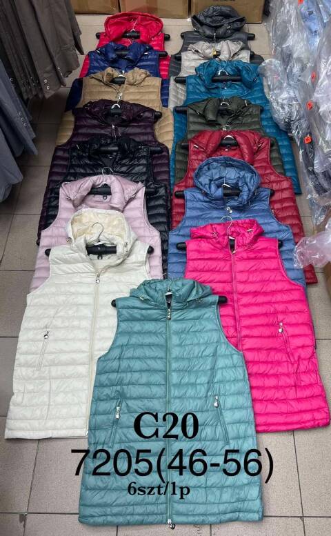 Kamizelka wiosenna damskie 7205 1 kolor 46-56 1