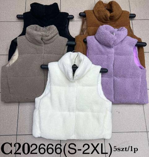 Kamizelka wiosenna damskie 2666 1 kolor S-2XL