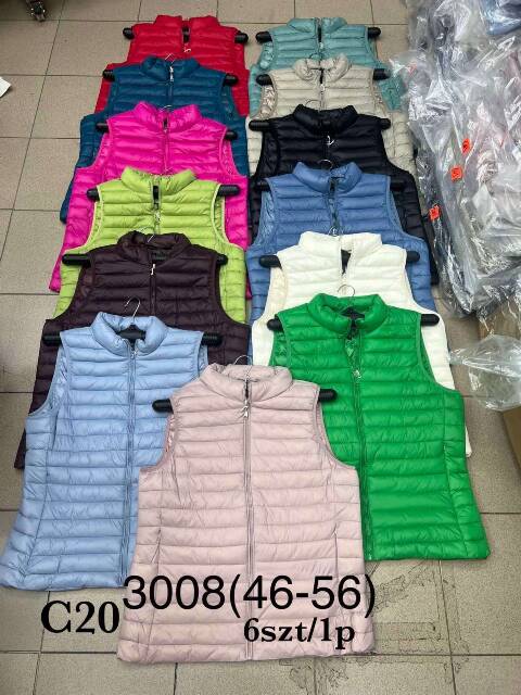 Kamizelka wiosenna damskie 3008 1 kolor 46-56