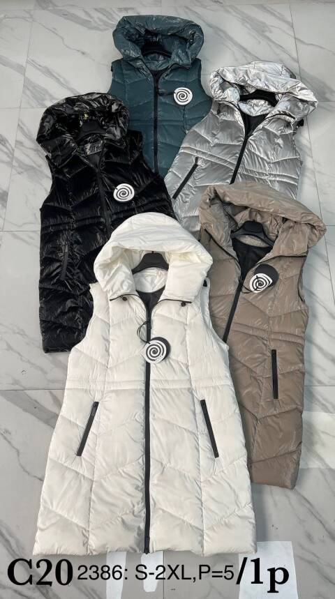 Kamizelka wiosenna damskie 2386 1 kolor S-2XL