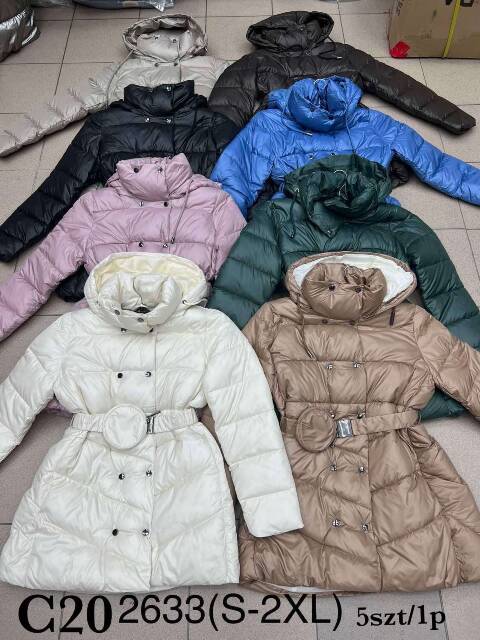 Płaszcze zimowe damskie 2633 1 kolor S-2XL 1