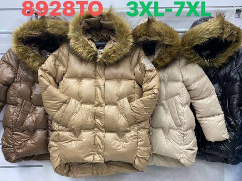 Kurtka zimowa damskie 8928TO 1 kolor 3XL-7XL