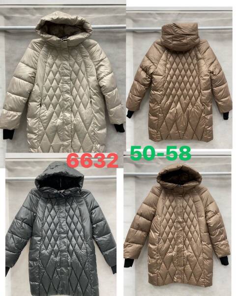 Kurtka zimowa damskie 6632 1 kolor 50-58