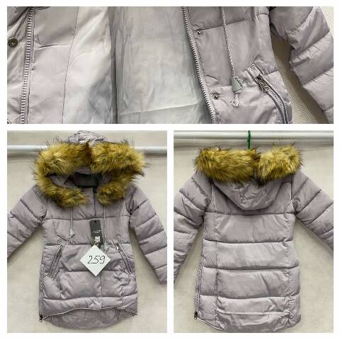 Kurtka zimowa dziewczęca 259 1 kolor 140-164