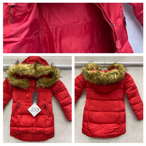 Kurtka zimowa dziewczęca 259 1 kolor 140-164