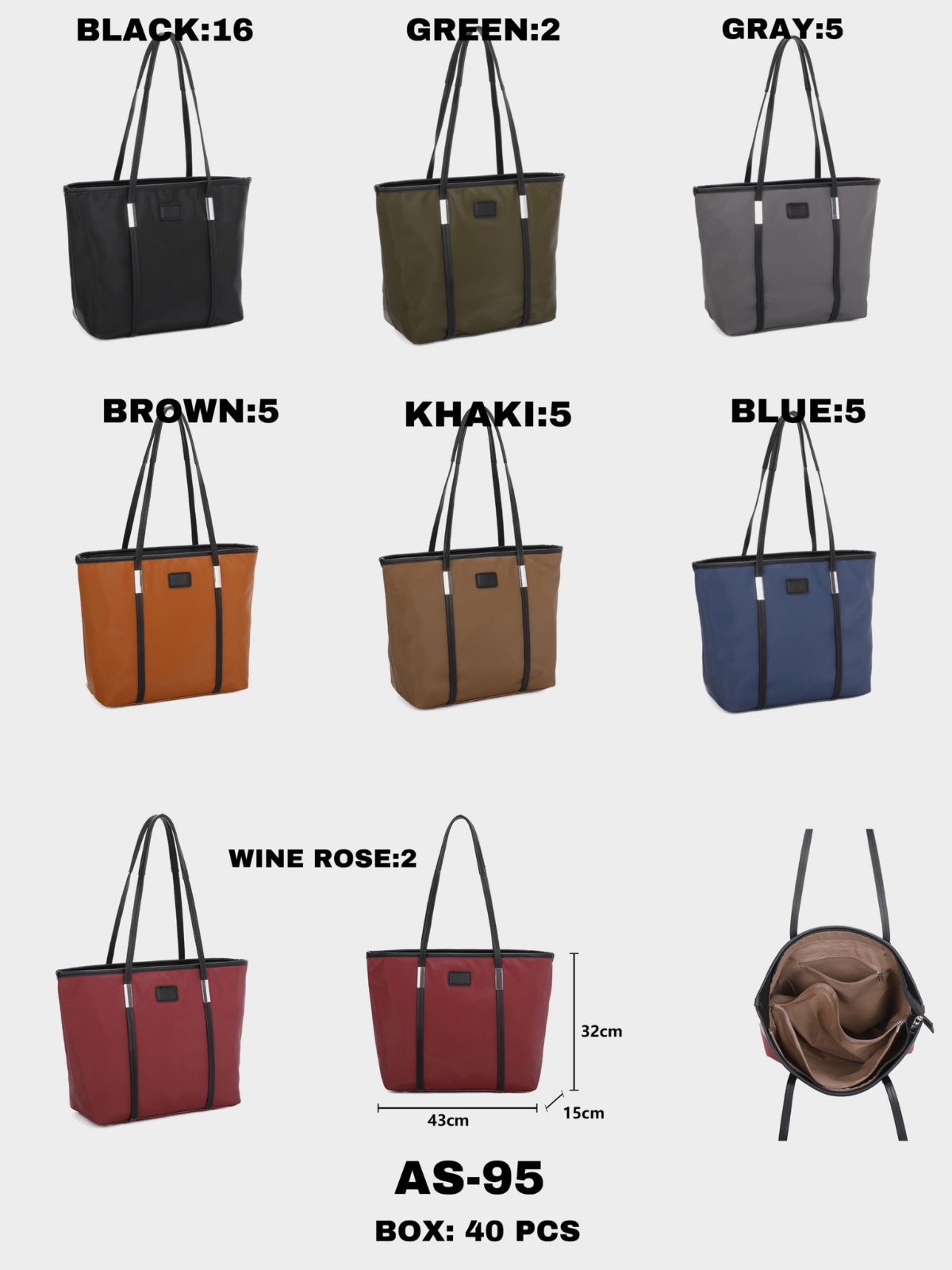 Torebka damskie AS-95 Mix KOLOR  Standard