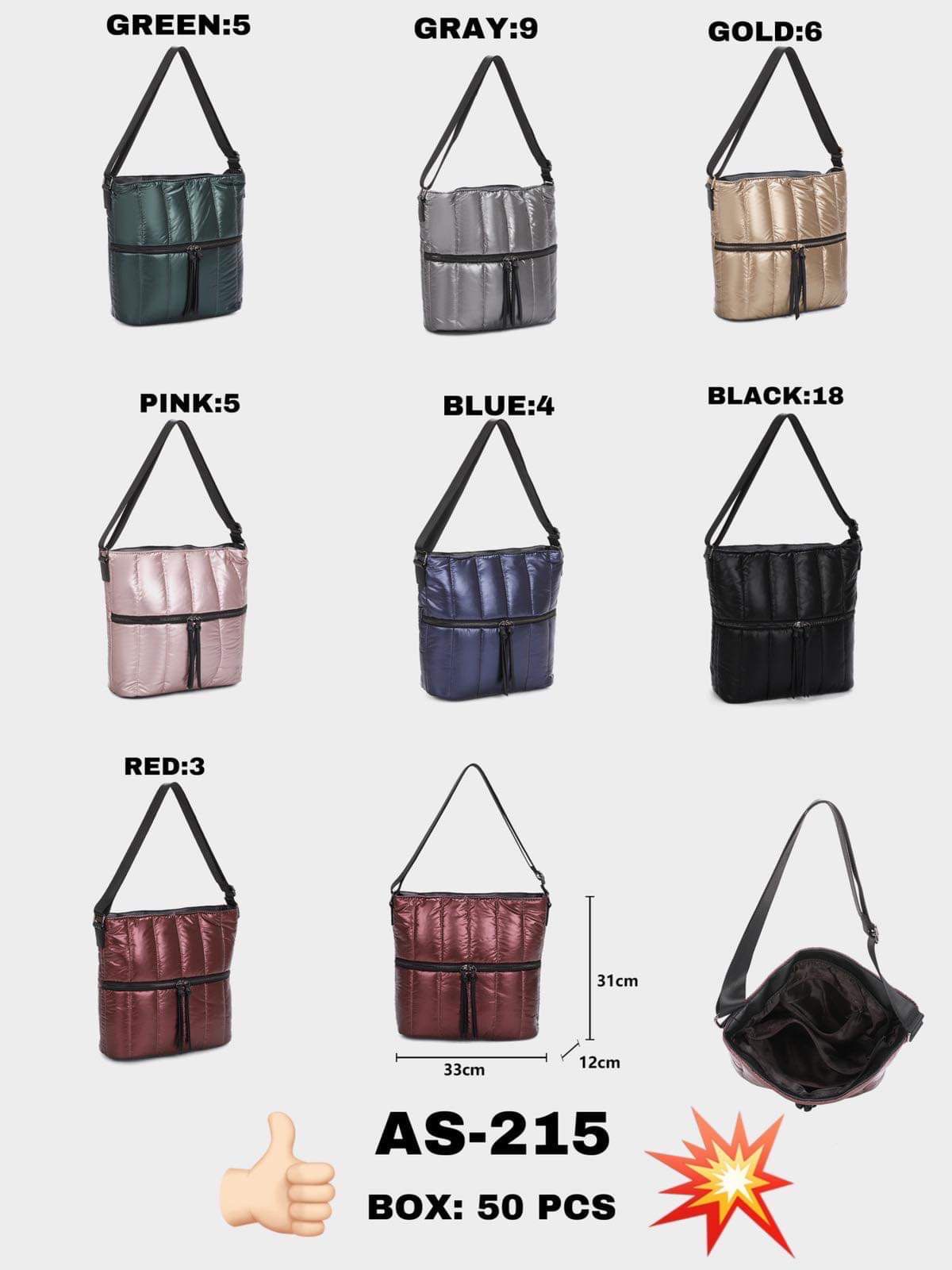 Torebka damskie AS-215 Mix KOLOR  Standard