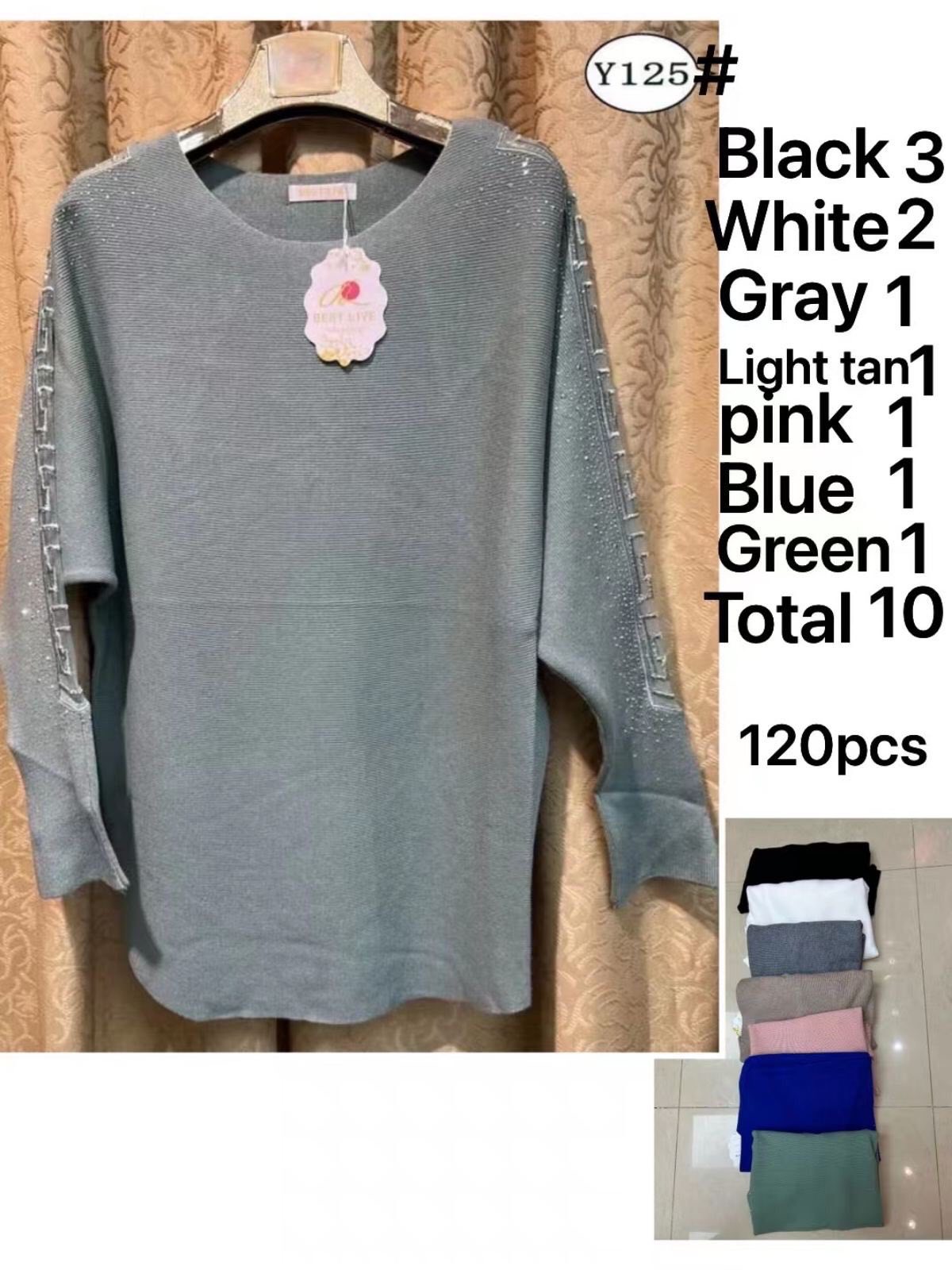 Sweter damskie Y125 Mix KOLOR  Standard 1