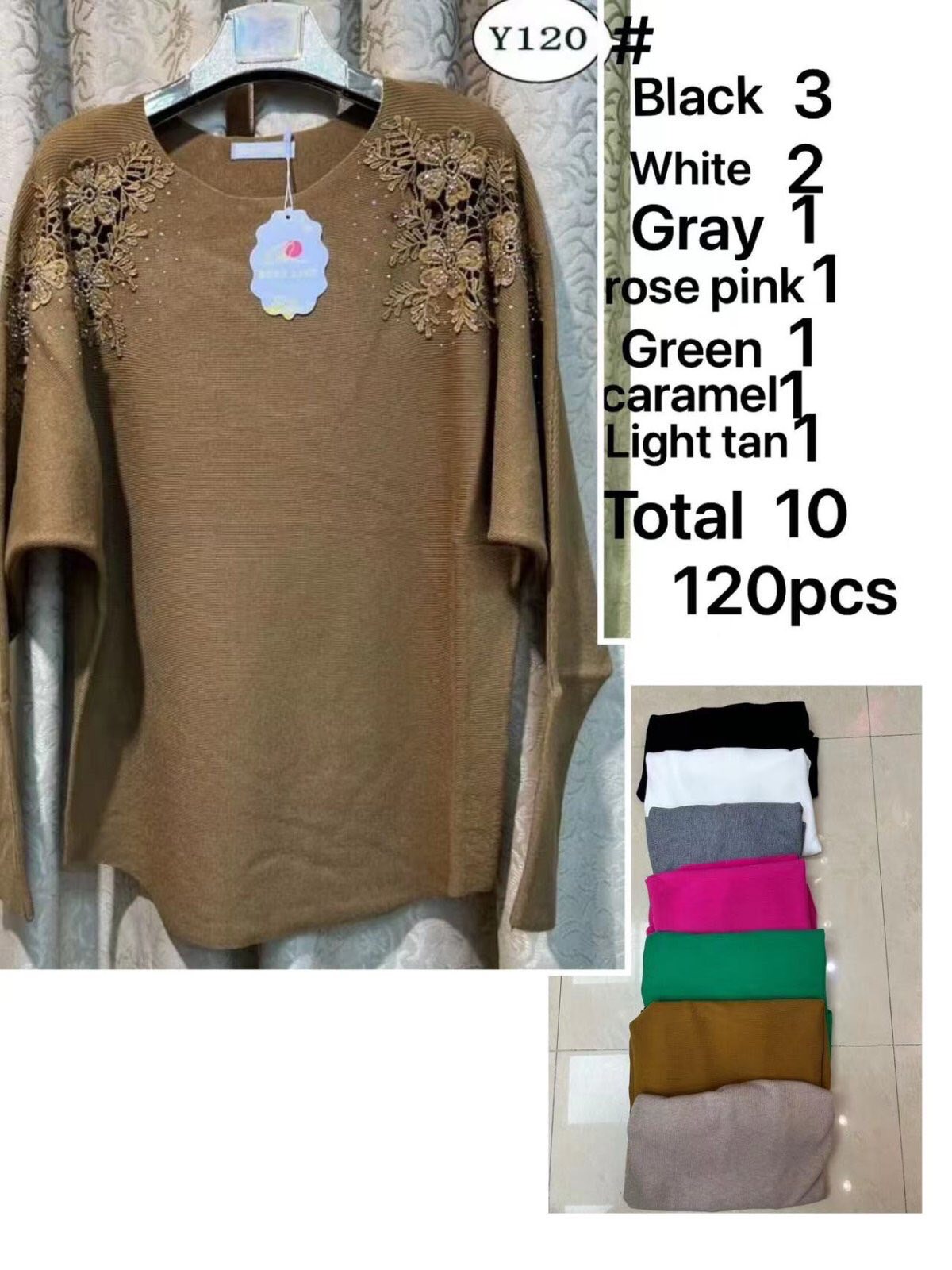 Sweter damskie Y120 Mix KOLOR  Standard 1