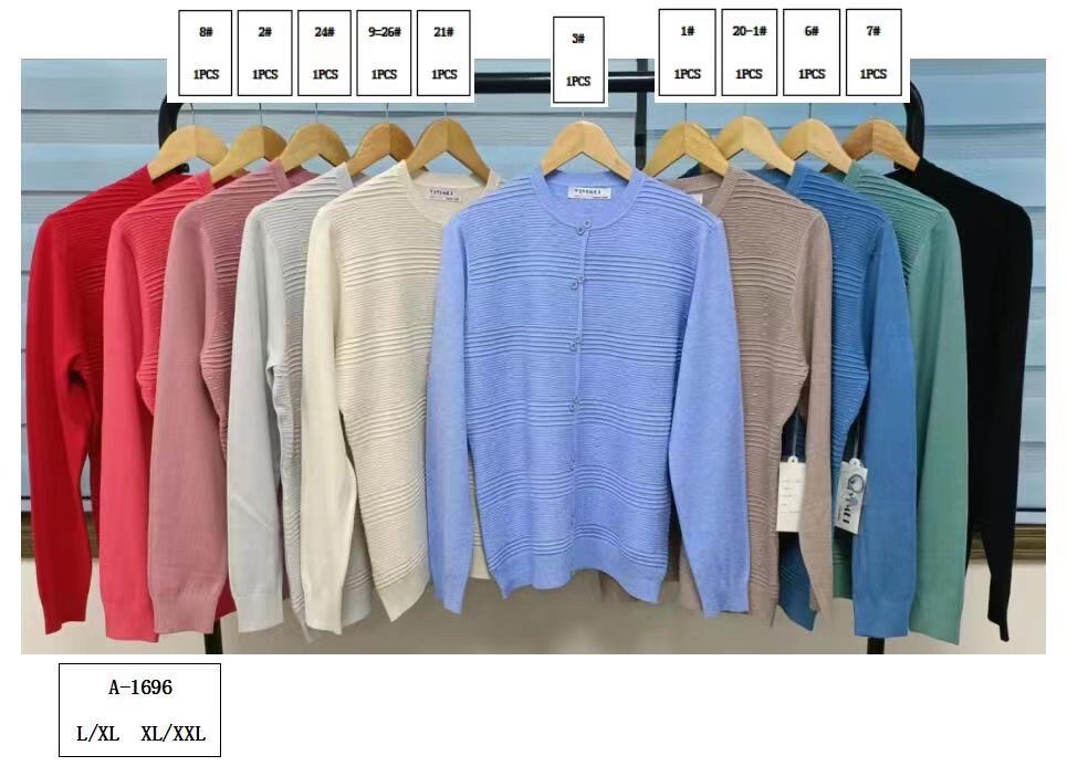 Sweter damskie A9616 Mix KOLOR  M-2XL