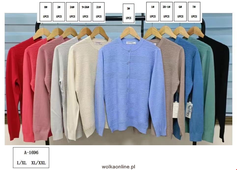 Sweter damskie A9616 Mix KOLOR  M-2XL