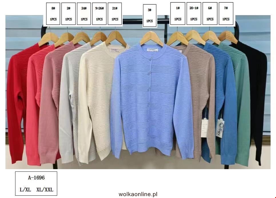 Sweter damskie A9616 Mix KOLOR  M-2XL