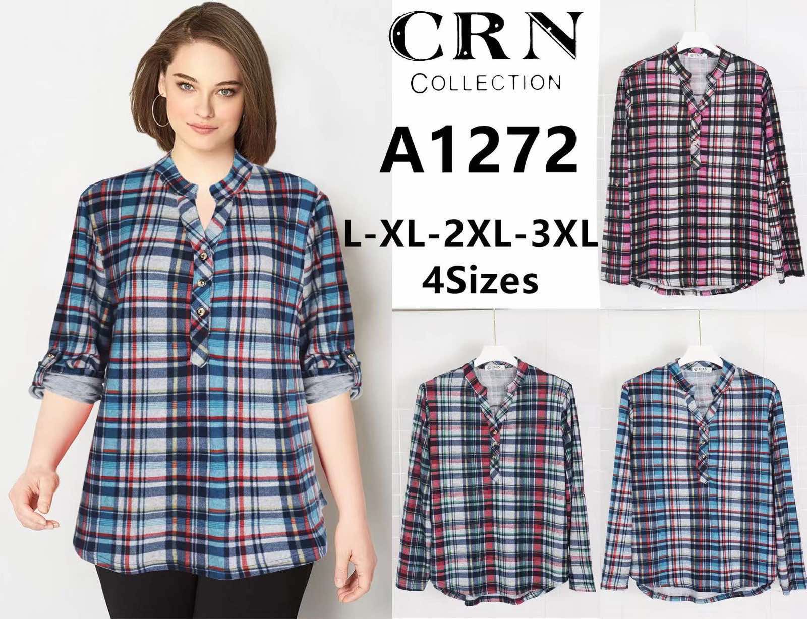 Koszula damskie A1272 Mix KOLOR  L-3XL 1