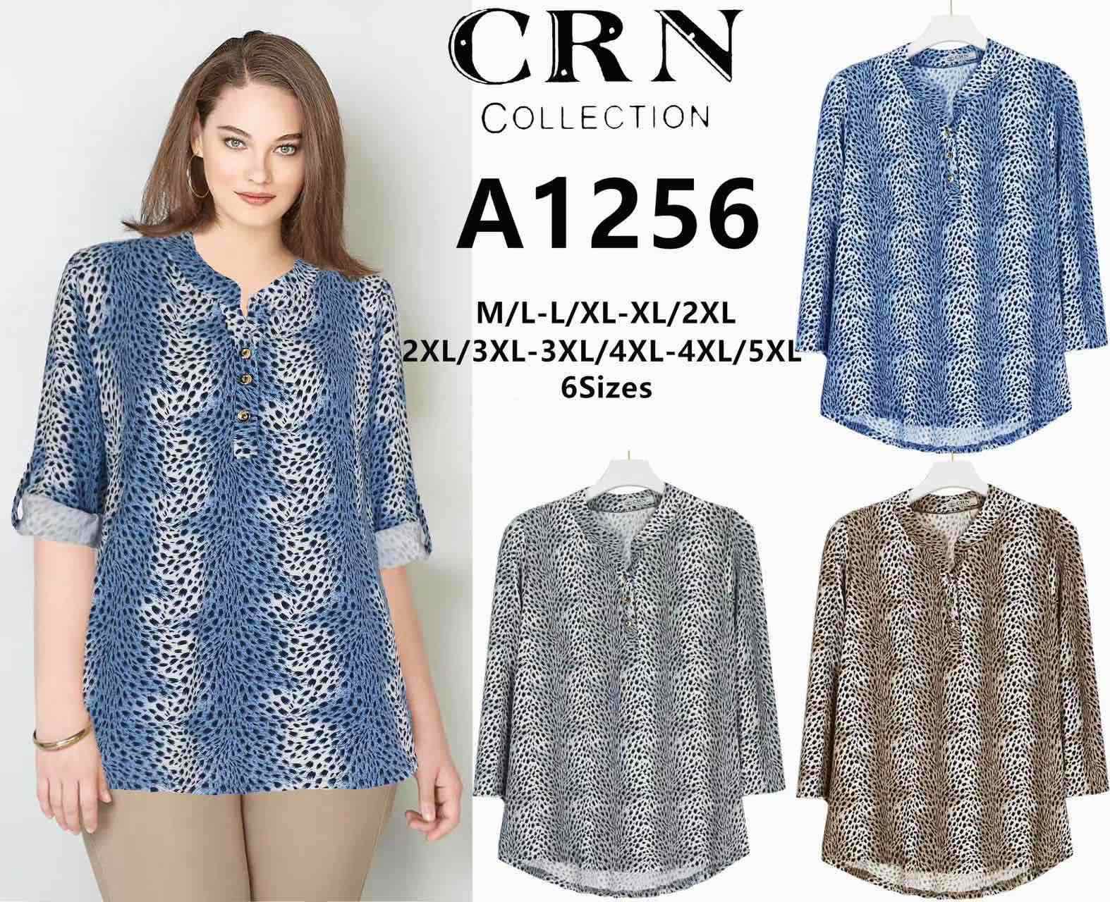 Koszula damskie A1256 Mix KOLOR  M-5XL 1