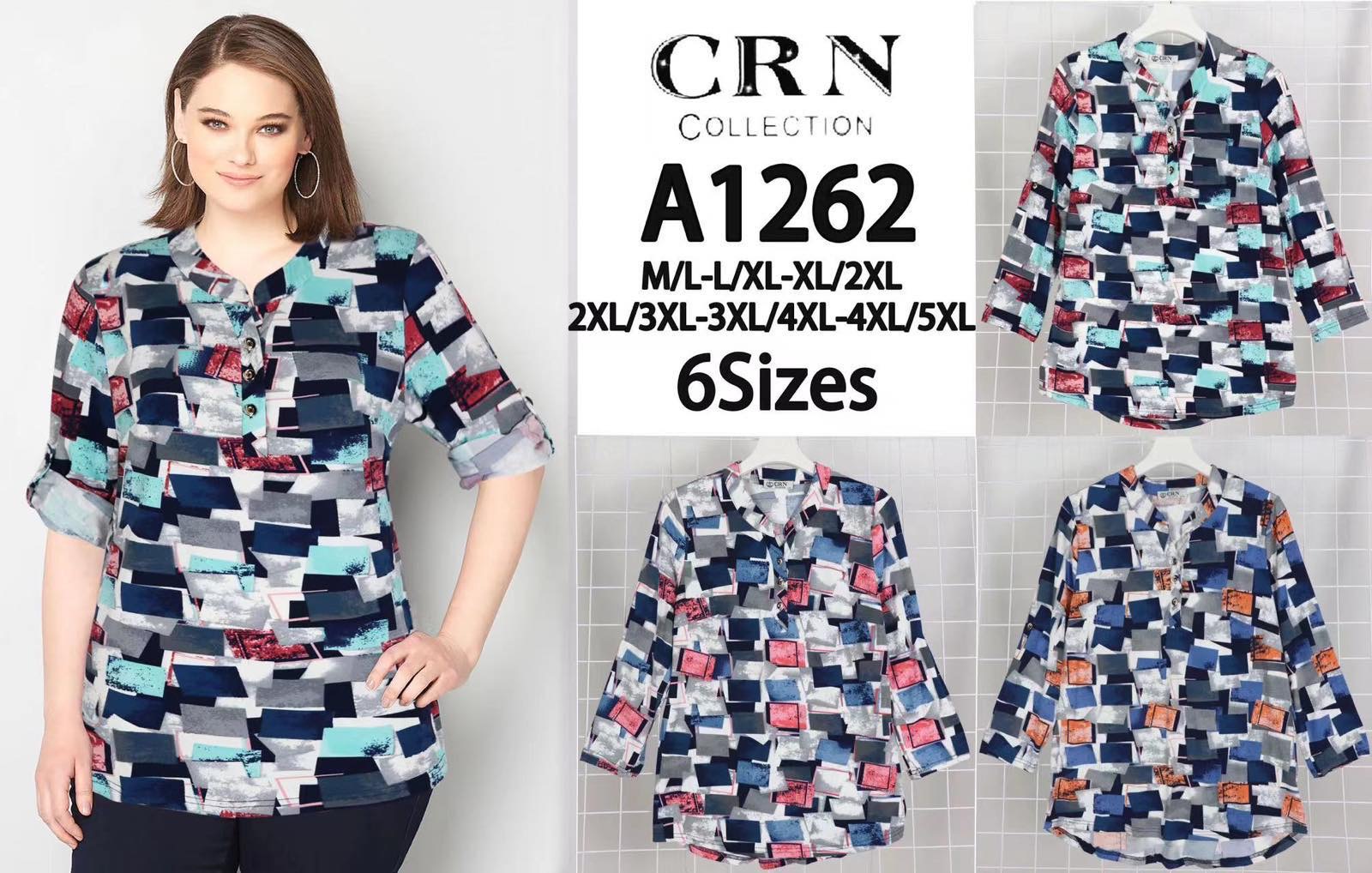 Koszula damskie A1262 Mix KOLOR  M-5XL 1