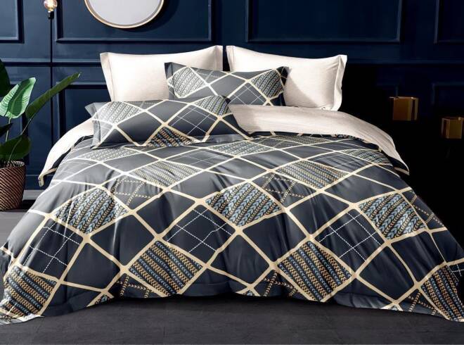 Komplet pościel 4 części 4532 1 kolor  160 x 200