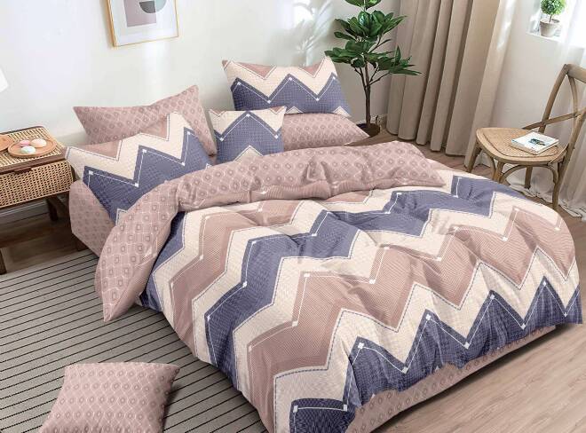 Komplet pościel 4 części 4537 1 kolor  160 x 200