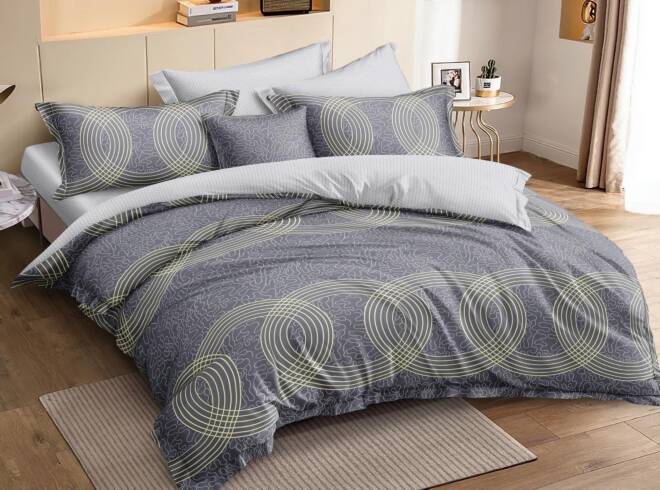 Komplet pościel 4 części 4542 1 kolor  160 x 200