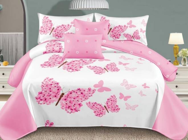 Komplet pościel 4 części 4544 1 kolor  160 x 200