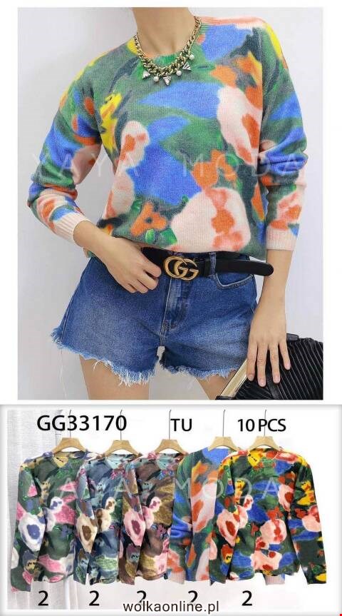 Sweter damskie GG33170 Mix kolor Standard