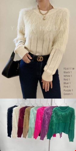 Sweter damskie F06111 Mix kolor Standard