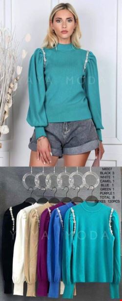 Sweter damskie MI007 Mix kolor Standard
