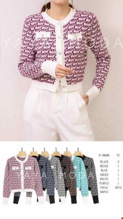 Sweter damskie S5626 Mix kolor Standard