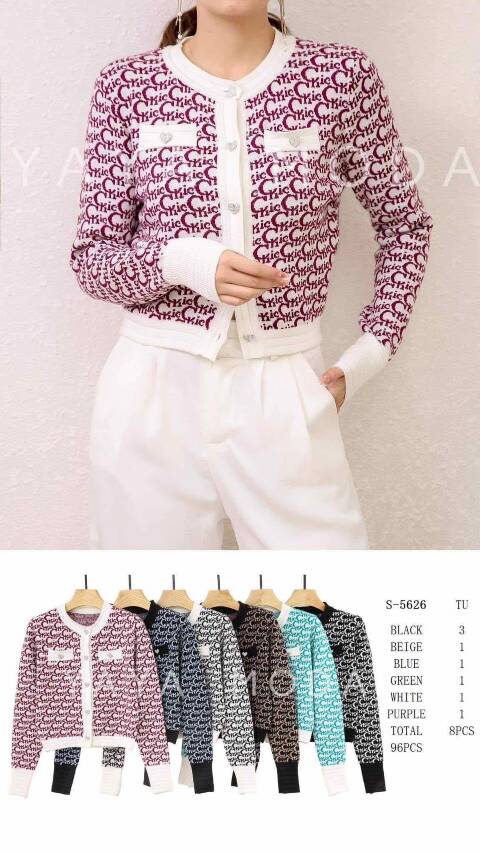 Sweter damskie S5626 Mix kolor Standard 1
