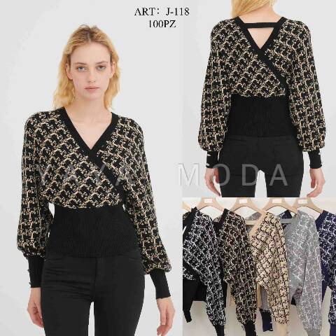 Sweter damskie J-118 Mix kolor Standard 1