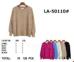Sweter damskie  LA-50110 Mix kolor S/M-L/XL