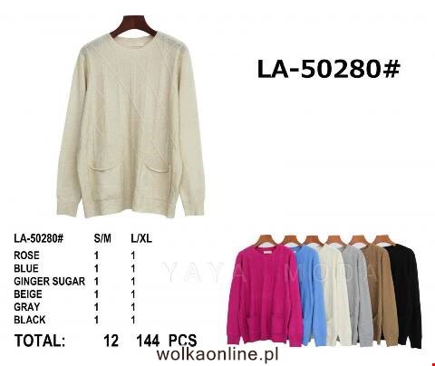 Sweter damskie  LA-50280 Mix kolor S/M-L/XL