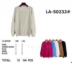 Sweter damskie  LA-50232 Mix kolor S/M-L/XL