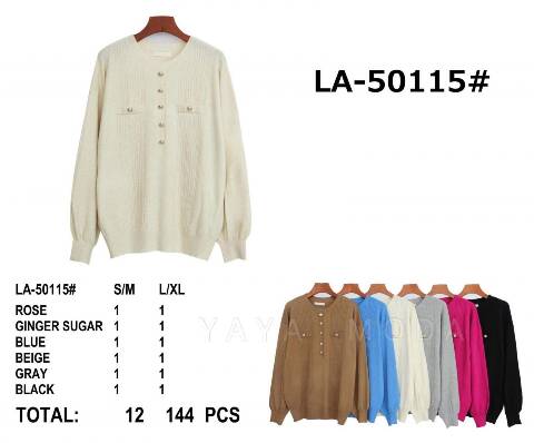 Sweter damskie  LA-50115 Mix kolor S/M-L/XL