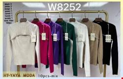 Sweter damskie  W8252 Mix kolor Standard