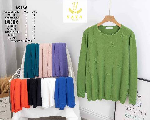 Sweter damskie  8916 Mix kolor M-XL