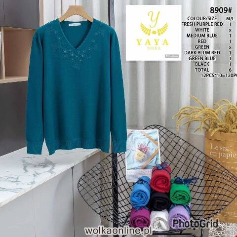 Sweter damskie  8909 Mix kolor M-XL