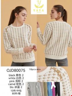 Sweter damskie OJD80075 Mix kolor Standard