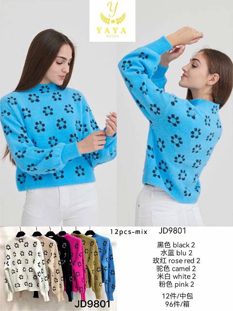 Sweter damskie JD9801 Mix kolor Standard