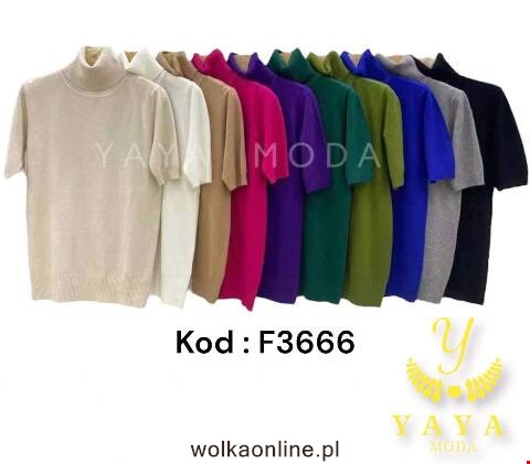 Sweter damskie F3666 Mix kolor Standard