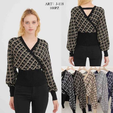 Sweter damskie J-118 Mix kolor Standard 1