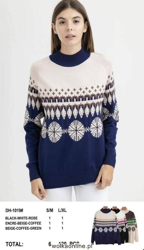 Sweter damskie DH-1019 Mix kolor S/M-L/XL