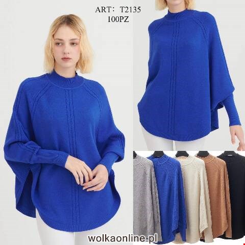 Sweter damskie T2135 Mix kolor S/M-L/XL