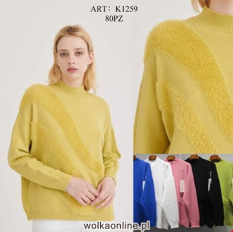 Sweter damskie K1259 Mix kolor S/M-L/XL