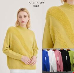Sweter damskie K1259 Mix kolor S/M-L/XL